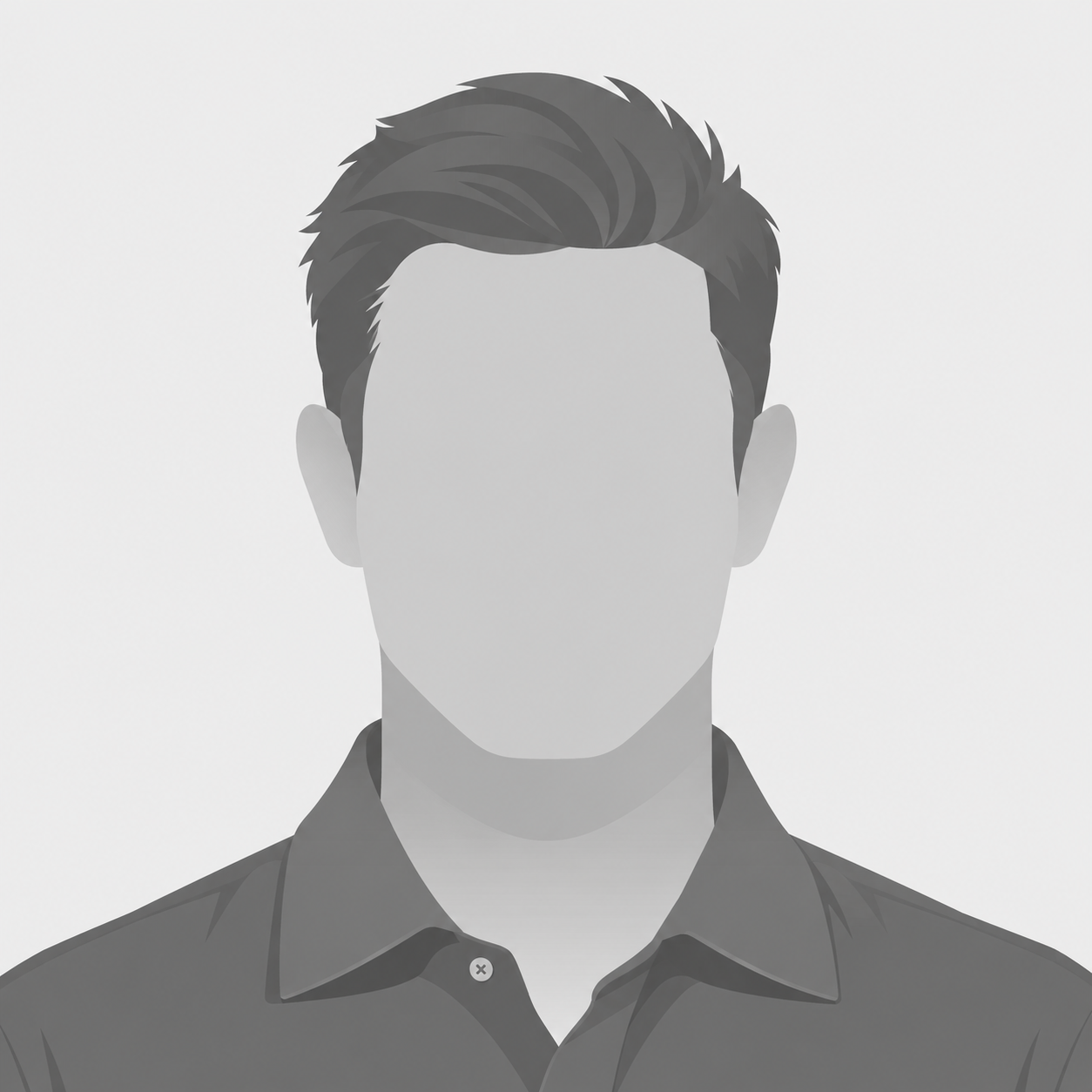 Grayscale illustrated author avatar